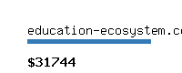 education-ecosystem.com Website value calculator