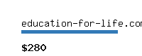 education-for-life.com Website value calculator