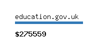 education.gov.uk Website value calculator