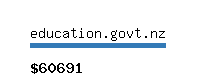 education.govt.nz Website value calculator