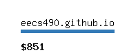 eecs490.github.io Website value calculator