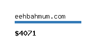 eehbahmum.com Website value calculator