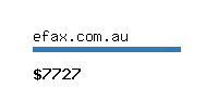 efax.com.au Website value calculator