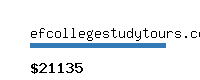 efcollegestudytours.com Website value calculator