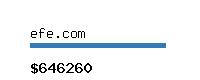 efe.com Website value calculator