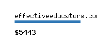 effectiveeducators.com Website value calculator