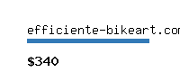 efficiente-bikeart.com Website value calculator