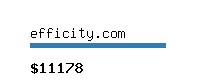 efficity.com Website value calculator