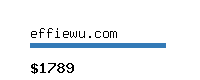 effiewu.com Website value calculator