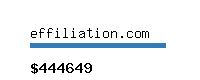 effiliation.com Website value calculator