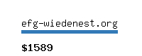 efg-wiedenest.org Website value calculator