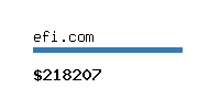 efi.com Website value calculator