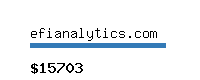 efianalytics.com Website value calculator