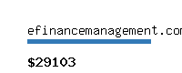 efinancemanagement.com Website value calculator