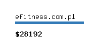 efitness.com.pl Website value calculator