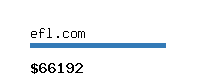 efl.com Website value calculator