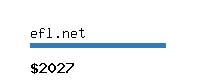 efl.net Website value calculator