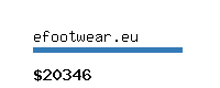 efootwear.eu Website value calculator