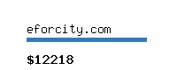 eforcity.com Website value calculator