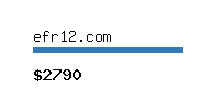 efr12.com Website value calculator