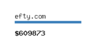 efty.com Website value calculator