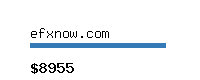 efxnow.com Website value calculator