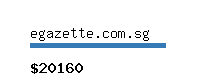 egazette.com.sg Website value calculator