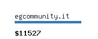 egcommunity.it Website value calculator