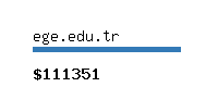 ege.edu.tr Website value calculator