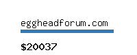 eggheadforum.com Website value calculator