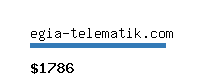 egia-telematik.com Website value calculator