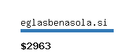 eglasbenasola.si Website value calculator