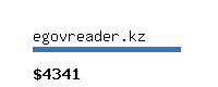 egovreader.kz Website value calculator