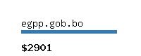 egpp.gob.bo Website value calculator
