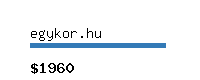 egykor.hu Website value calculator