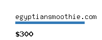 egyptiansmoothie.com Website value calculator