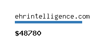 ehrintelligence.com Website value calculator