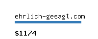 ehrlich-gesagt.com Website value calculator