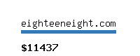 eighteeneight.com Website value calculator