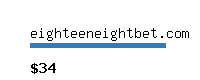 eighteeneightbet.com Website value calculator