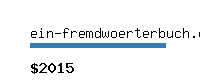 ein-fremdwoerterbuch.com Website value calculator