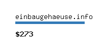 einbaugehaeuse.info Website value calculator