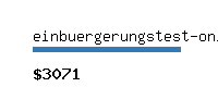 einbuergerungstest-online.eu Website value calculator