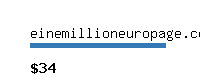 einemillioneuropage.com Website value calculator