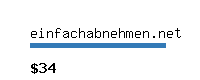 einfachabnehmen.net Website value calculator