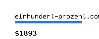 einhundert-prozent.com Website value calculator