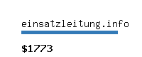 einsatzleitung.info Website value calculator