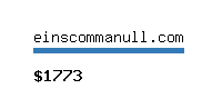 einscommanull.com Website value calculator