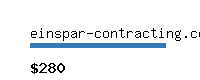 einspar-contracting.com Website value calculator