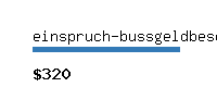 einspruch-bussgeldbescheid.net Website value calculator